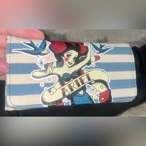 Loungefly Ariel Striped Wallet - Blue and Red